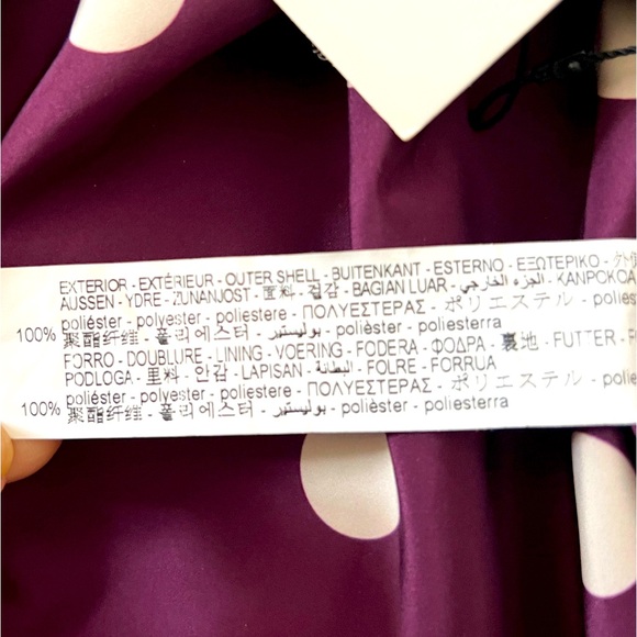 Zara Purple and White Polka Dots Miniskirt with Bow Embellishment - Picture 7 of 11